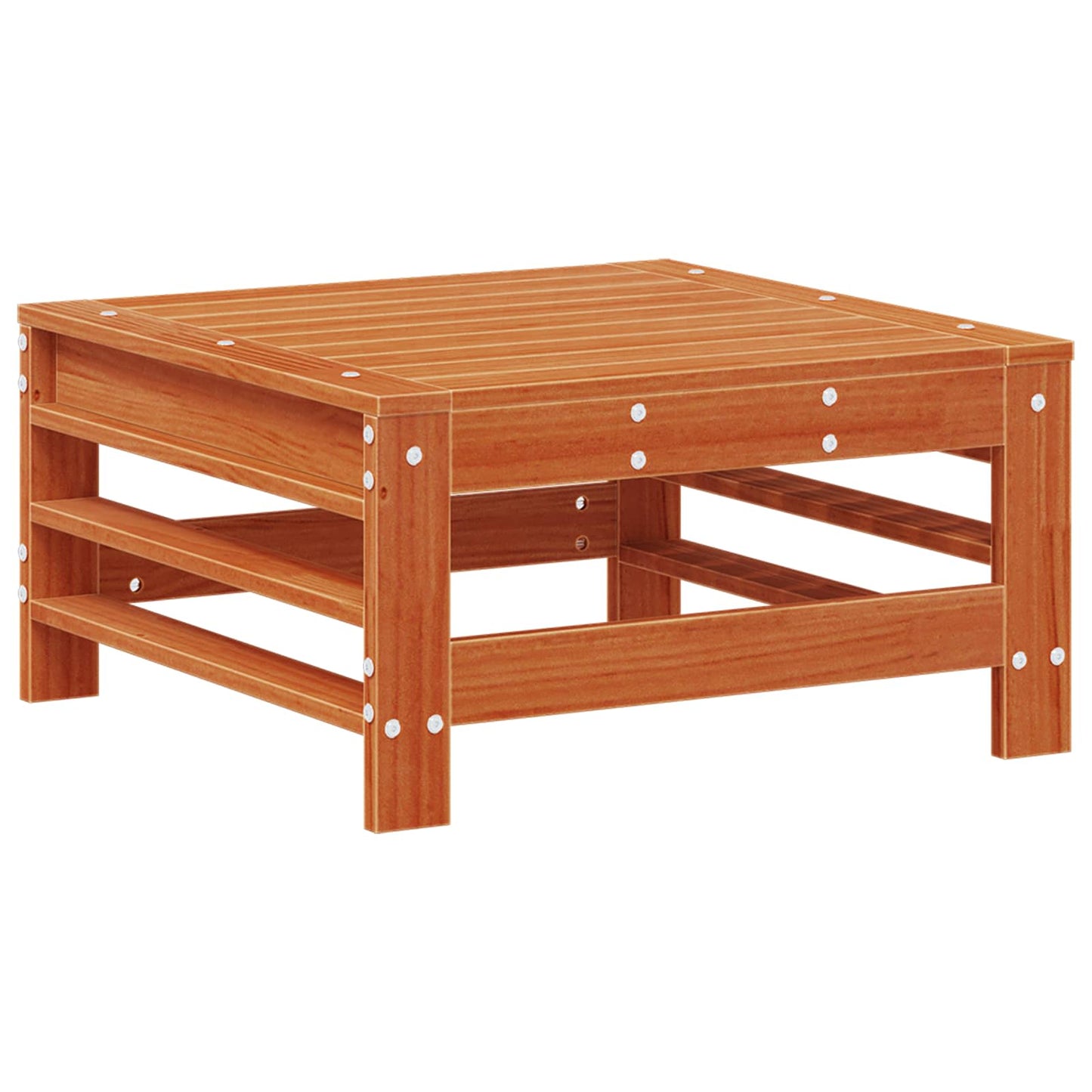 Kerti lounge szett 7 pcs Viaszbarna Tömör fenyő
