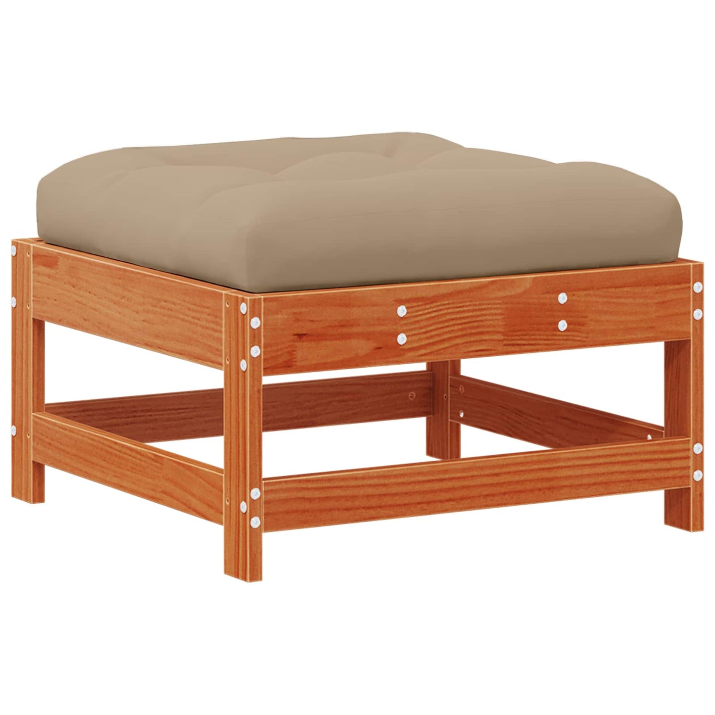 Kerti lounge szett 5 pcs Gyantás Barna Fenyő Tömör Fenyőfa