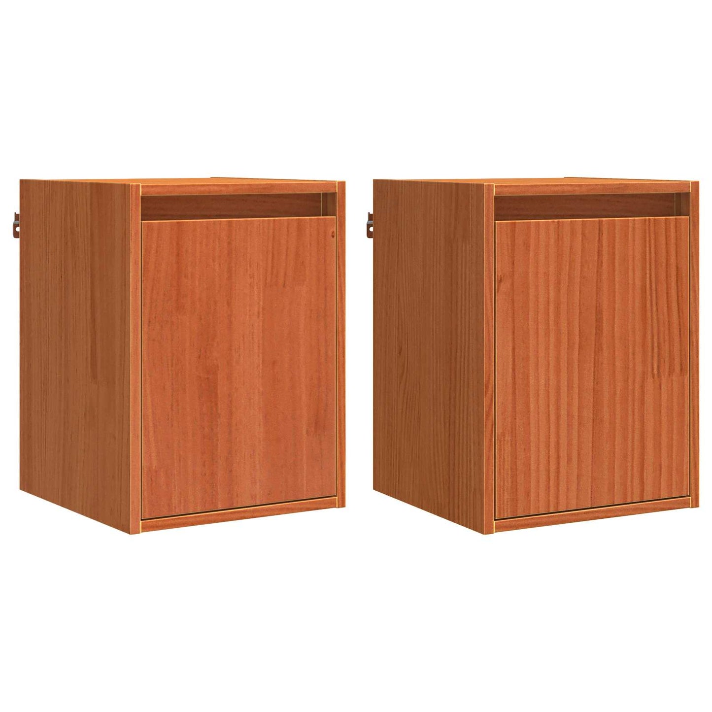 Fali Szekrény 2 pcs Faggyú barna 30 x 30 x 40 cm Tömör fenyőfa