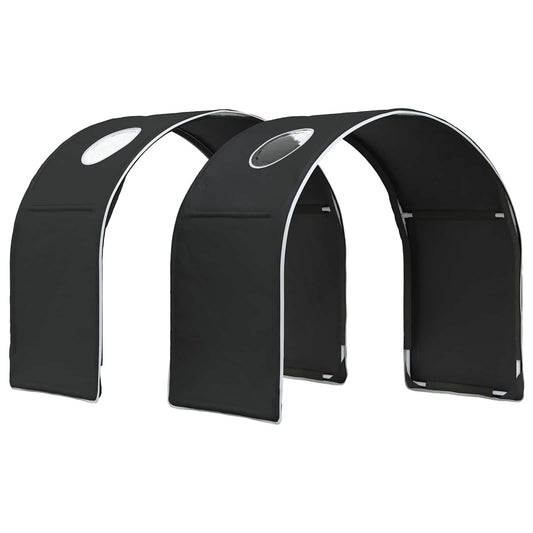 Ágy Alagút 2 pcs Fekete 211 x 52,5 x 2 cm Poliészter
