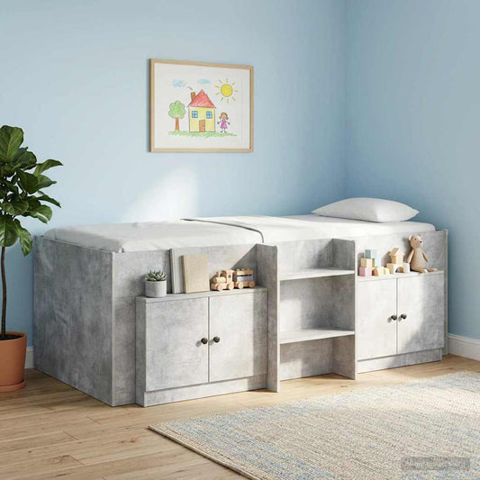 Ágyat tartó szekrény 2 pcs Betonszürke 66 x 35 x 48 cm
