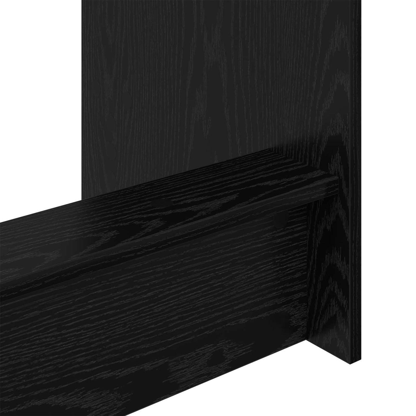 Ágyíróasztal Fekete Tölgy Szerelt Fa 100 x 45 x 75 cm