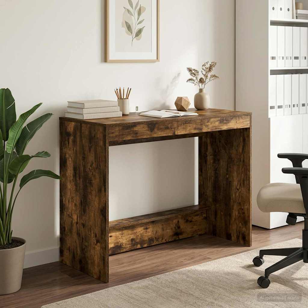 Ágyíróasztal Füstös Tölgy Szerelt Fa 100 x 45 x 75 cm