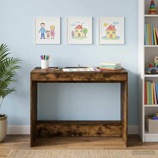 Ágyíróasztal Füstös Tölgy Szerelt Fa 100 x 45 x 75 cm