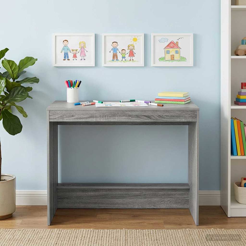 Ágyíróasztal Szürke Sonoma Szerelt Fa 100 x 45 x 75 cm