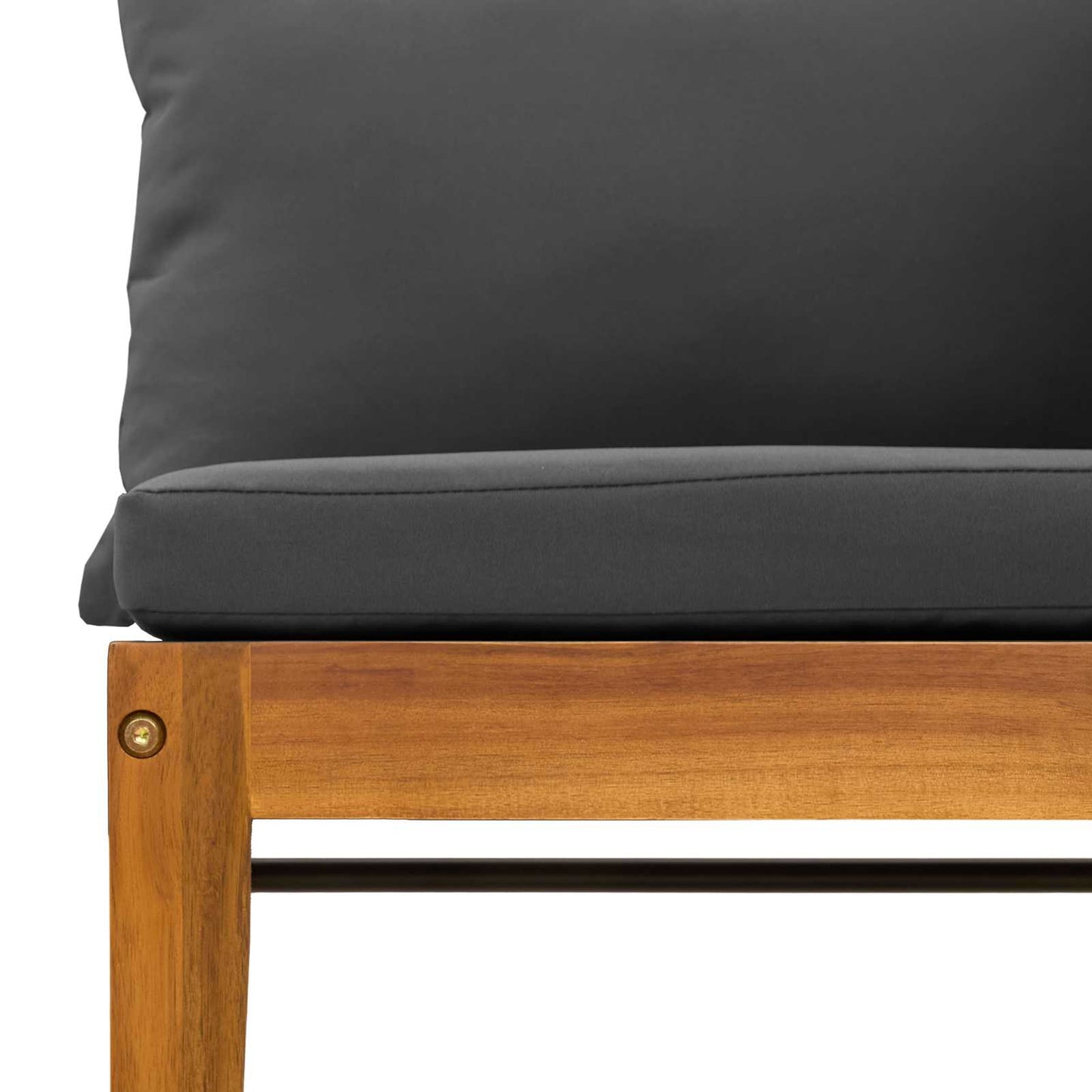 2 pcs Kerti Lounge Szett Párnákkal Tömör akáciafa és kötél