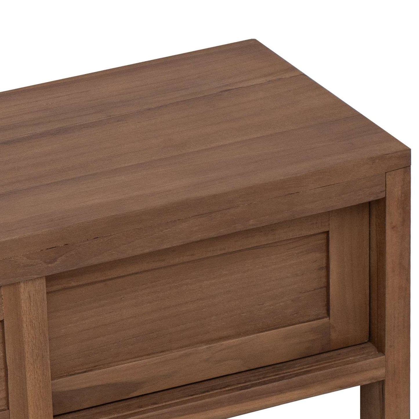 TV szekrény 110 x 30 x 30 cm Tömör Teakfa Természetes