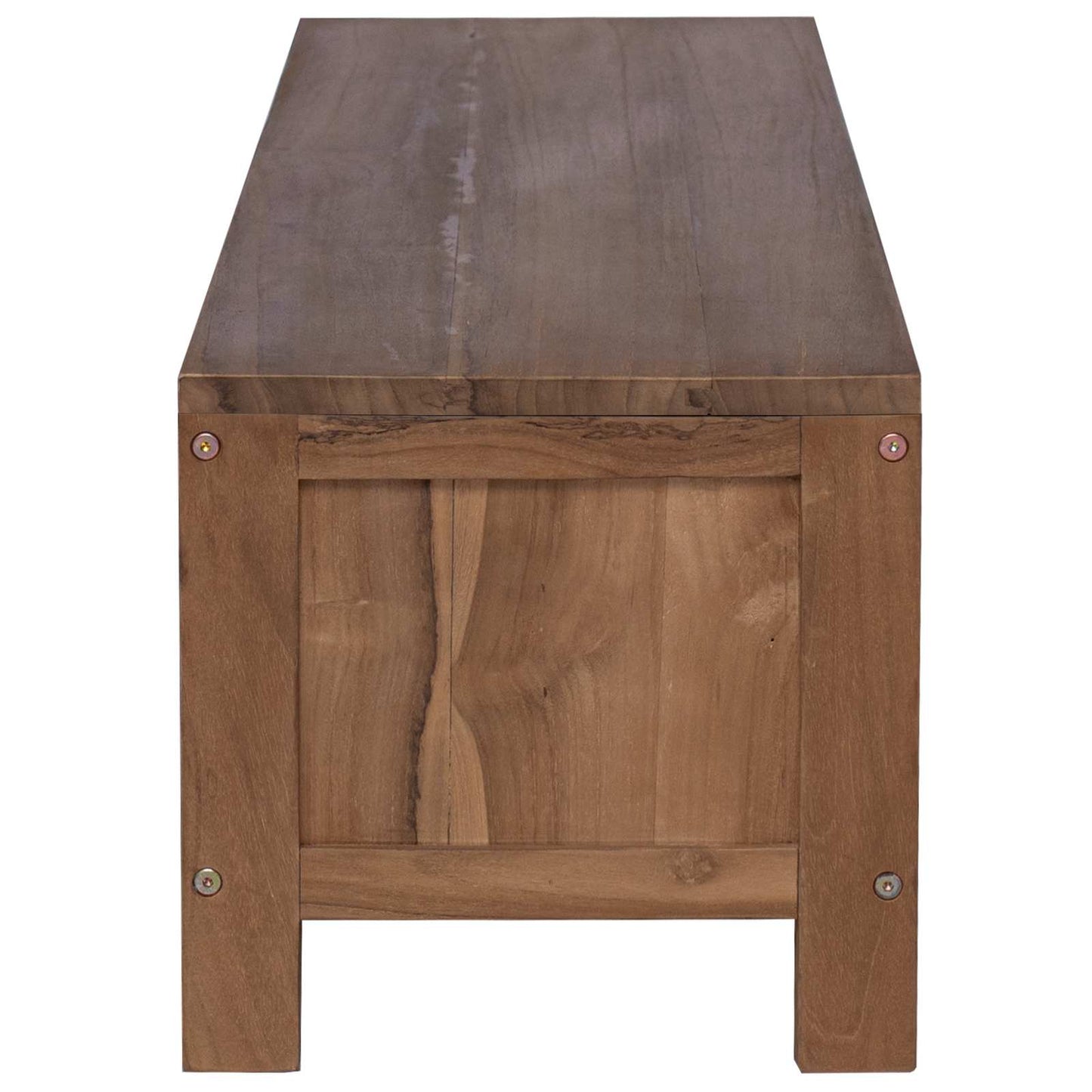 TV szekrény 110 x 30 x 30 cm Tömör Teakfa Természetes