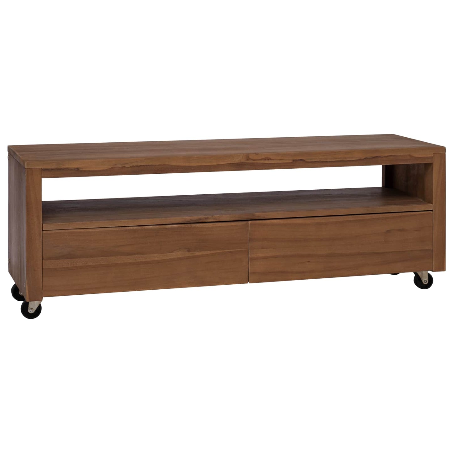 TV szekrény 110 x 30 x 40 cm Természetes Tömör Teakfa