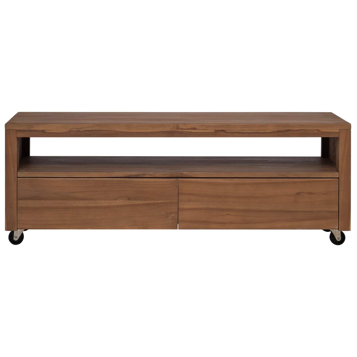 TV szekrény 110 x 30 x 40 cm Természetes Tömör Teakfa