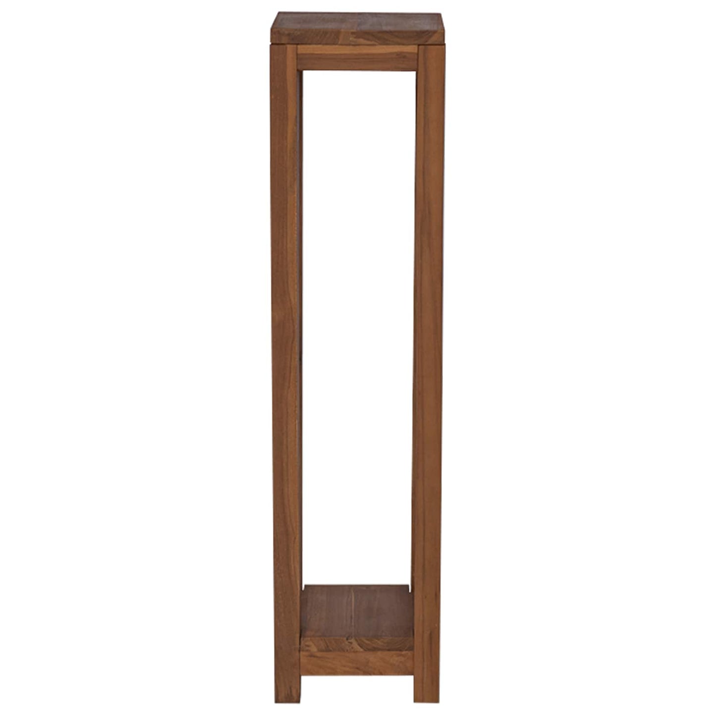 Növényállvány 2 db Természetes 25 x 25 x 100 cm Tömör Teakfa