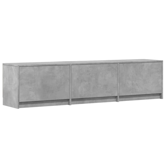 TV szekrény leddel fiókkal Beton 165 x 34 x 40 cm Faanyag