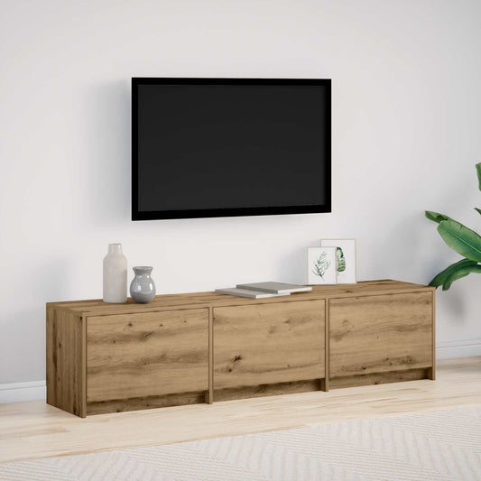 TV szekrény leddel Artisan tölgy 165 x 34 x 40 cm Faanyag