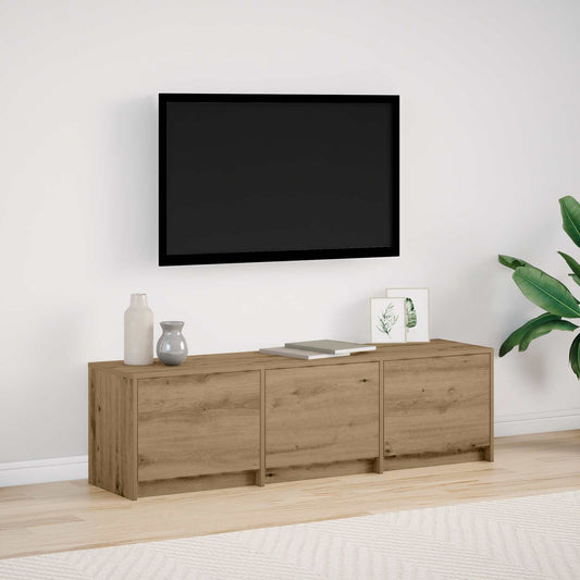 TV szekrény leddel Artisan tölgy 140 x 34 x 40 cm Faanyag