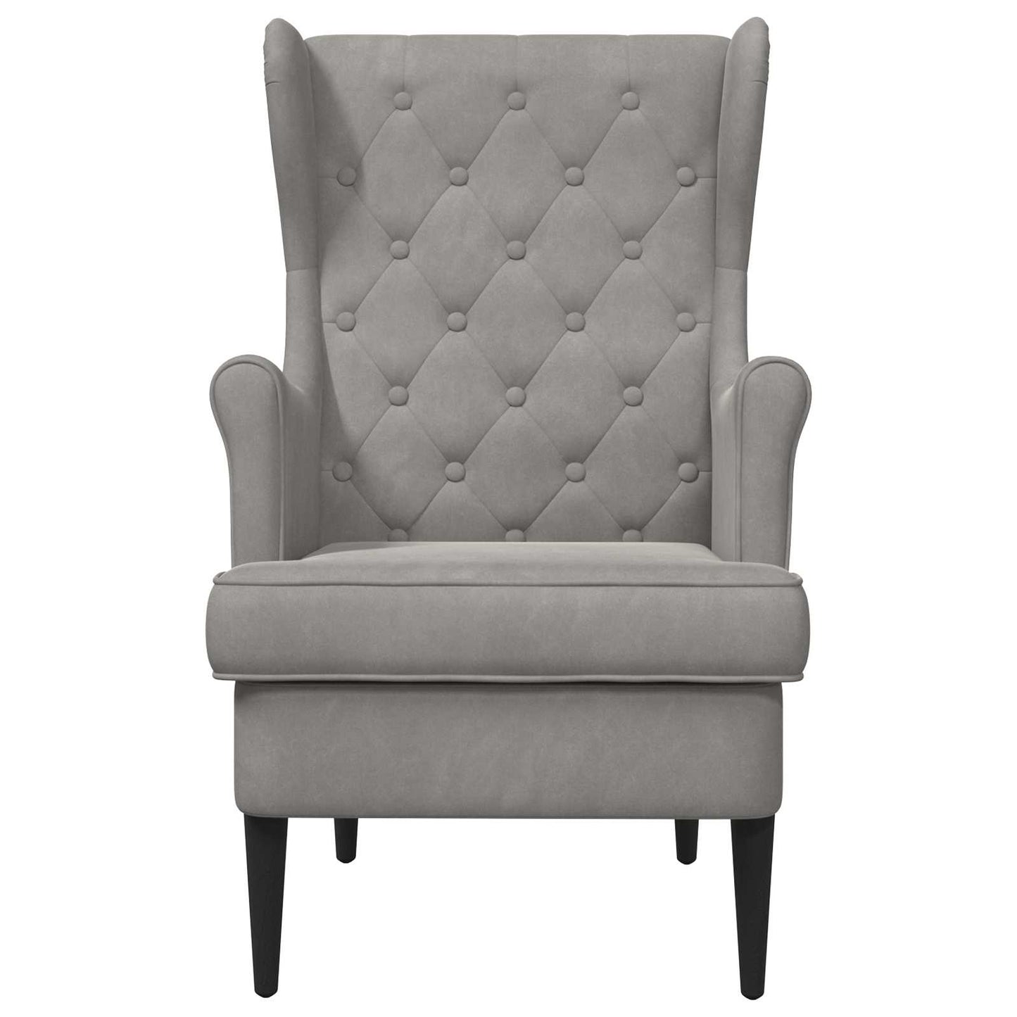 karosszék Világosszürke Bársony