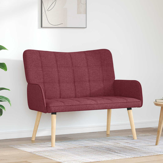 Kétüléses Kanapé Bordó 115 x 61 x 87 cm Szövet