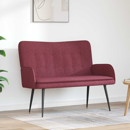Kétüléses Kanapé Bordó 115 x 61 x 87 cm Szövet