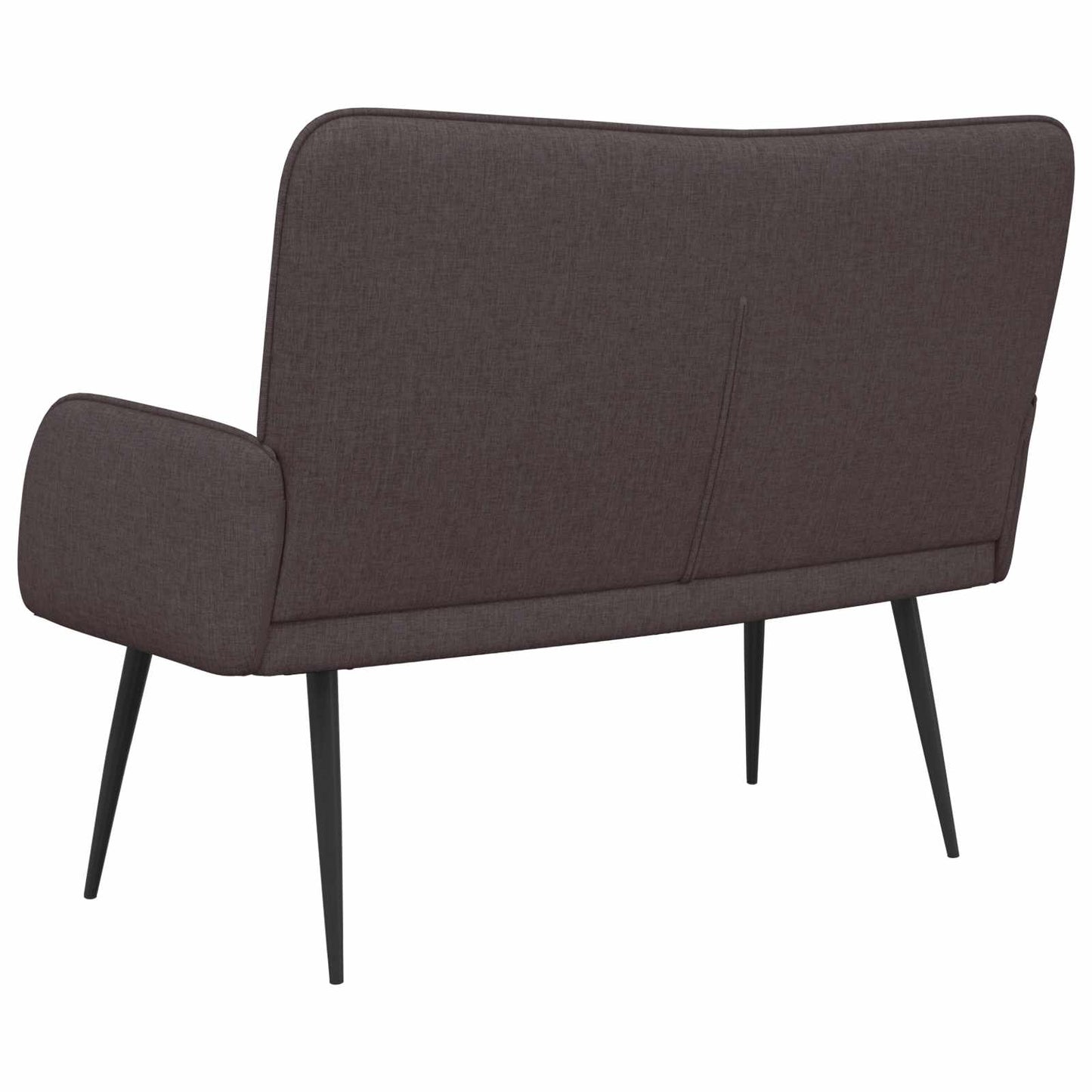 Kétüléses Kanapé Sötét Barna 115 x 61 x 87 cm Szövet
