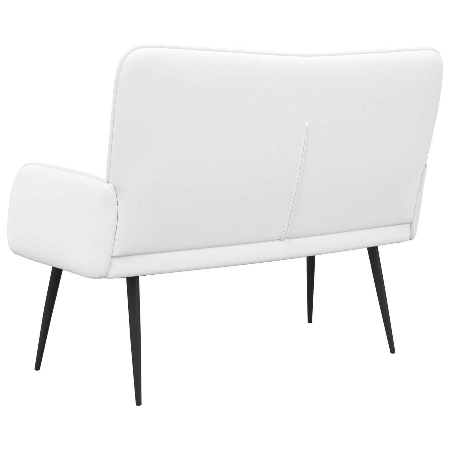 Kétüléses Kanapé Fehér 115 x 61 x 87 cm Szövet