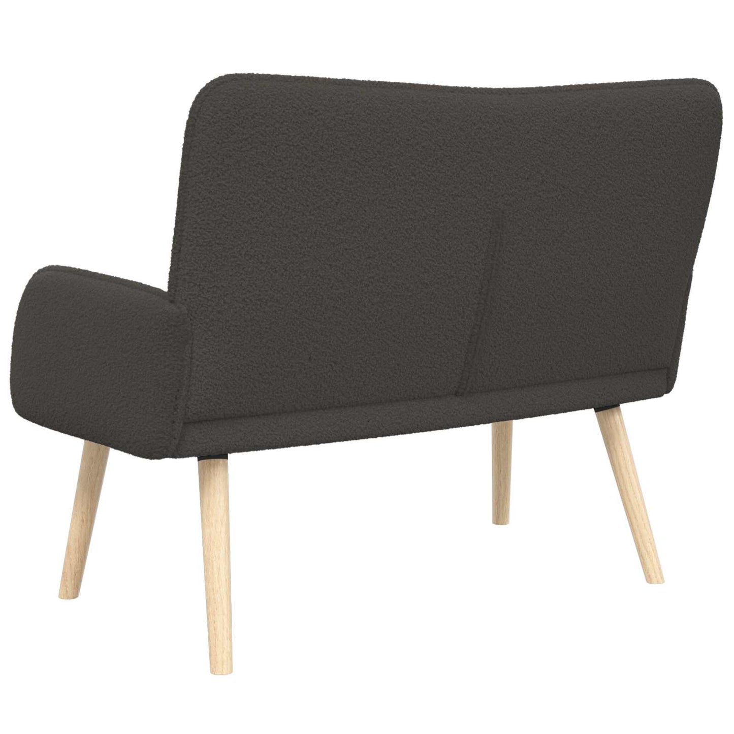 Kétüléses Kanapé Sötétszürke 115 x 61 x 87 cm Bouclé