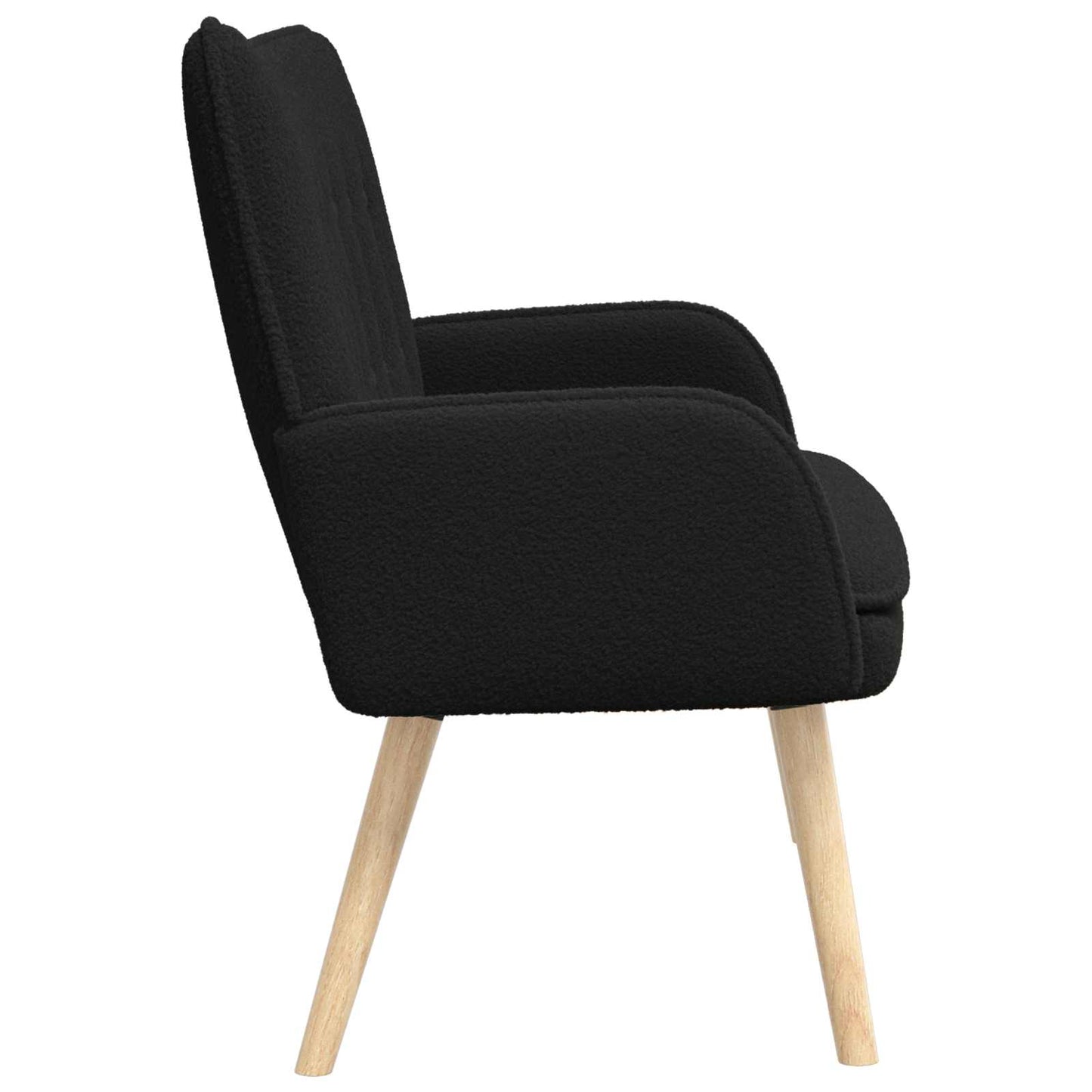Kétüléses Kanapé Fekete 115 x 61 x 87 cm Bouclé