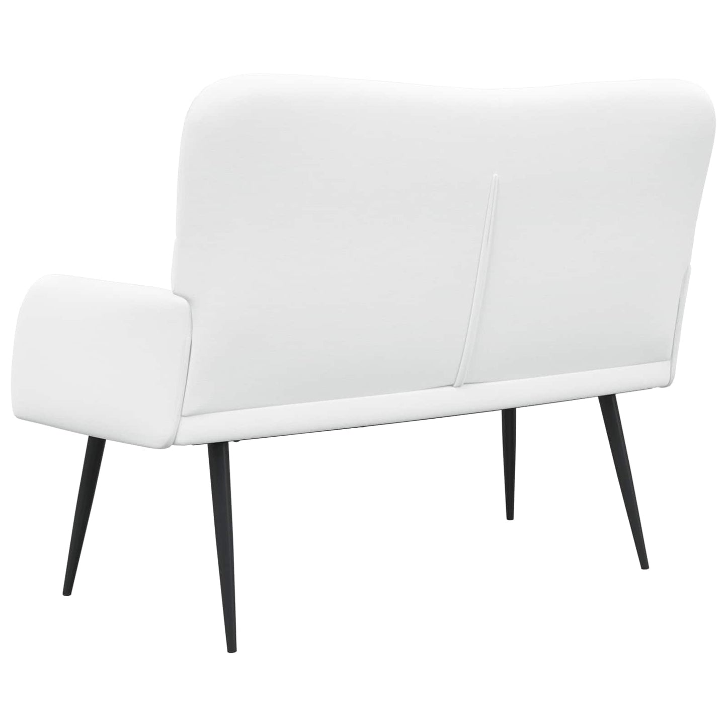 Kétüléses Kanapé Fehér 115 x 61 x 87 cm Szövet