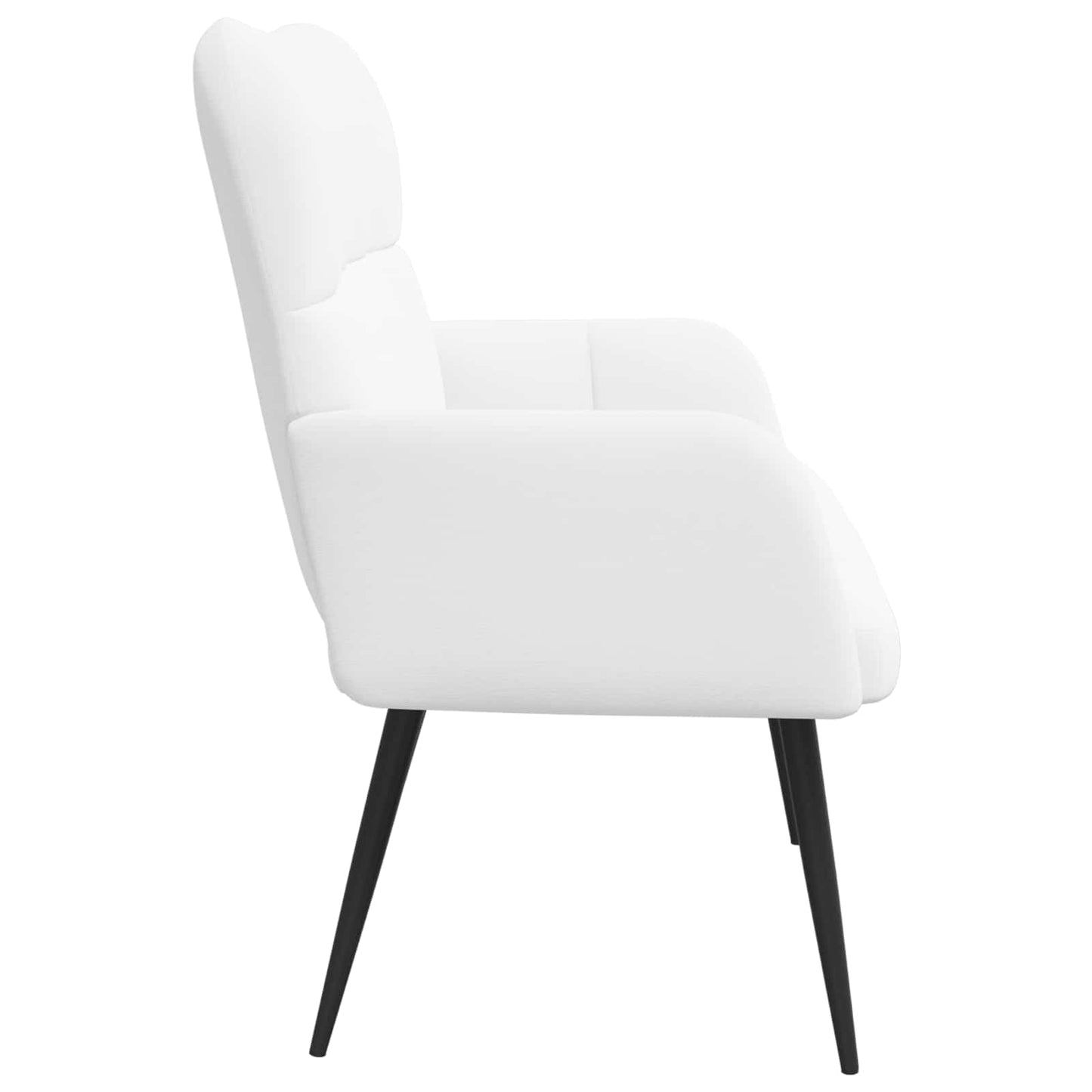 Kétüléses Kanapé Fehér 115 x 61 x 87 cm Szövet