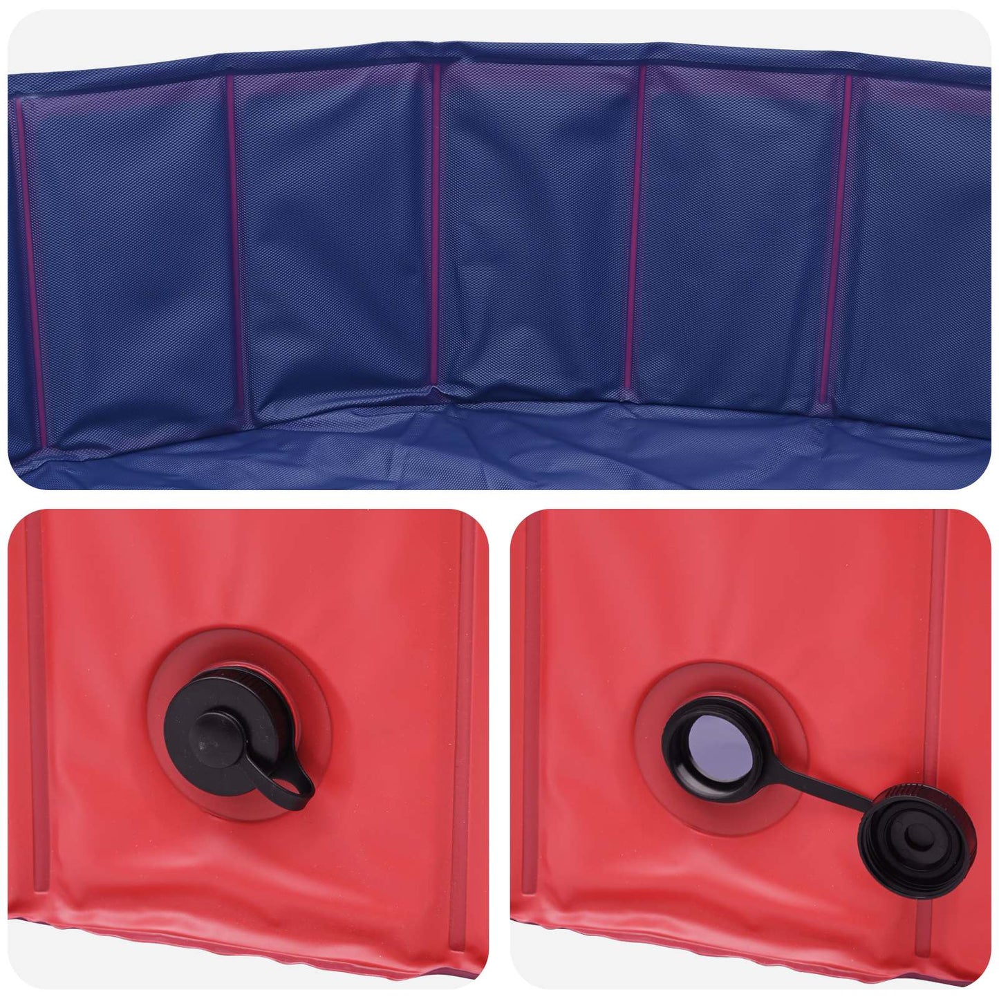 Gyerekmedence Ø 160 x 30 cm Kerek Piros és kék számára