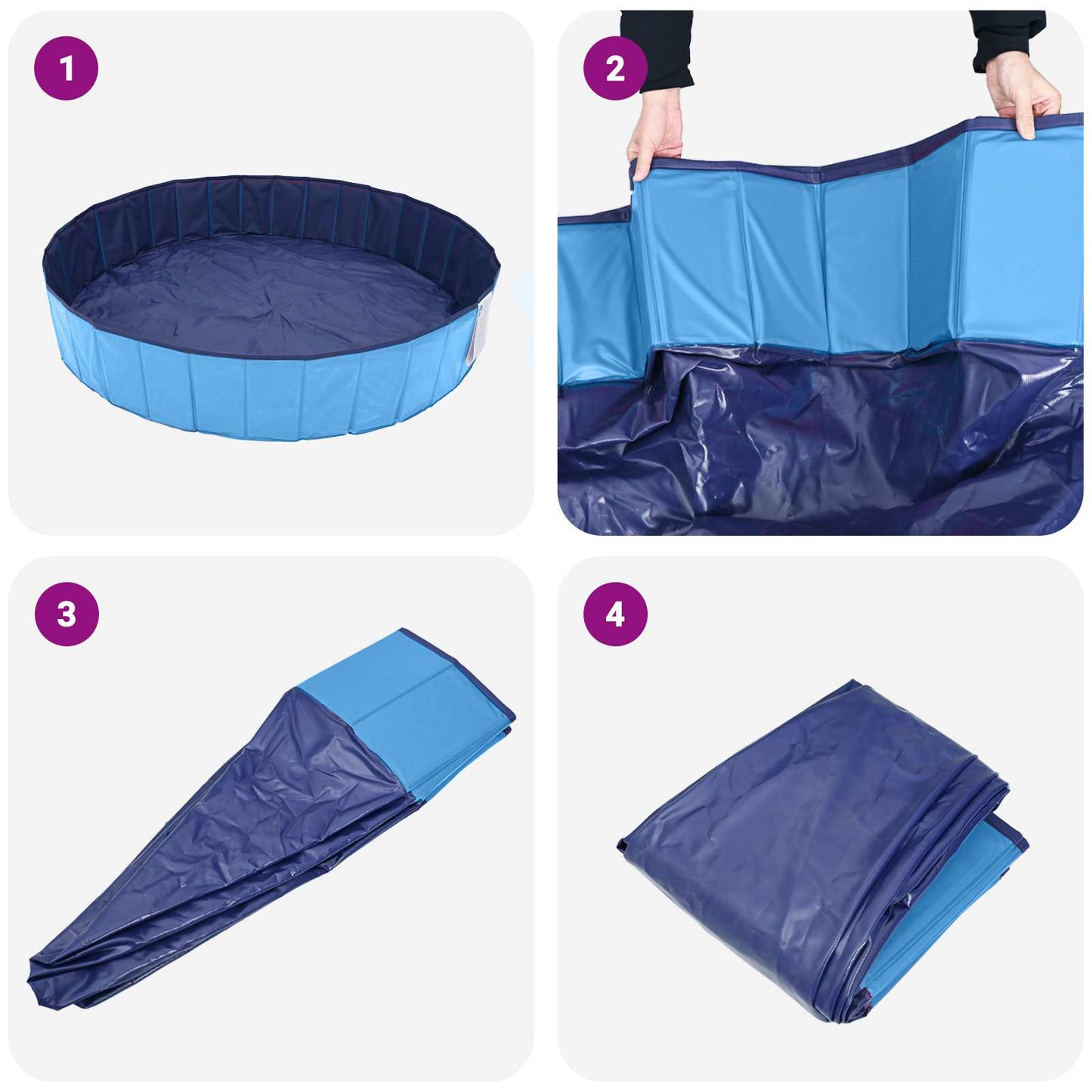Gyerekmedence Ø 80 x 20 cm Kerek Gyermek számára Kék számára