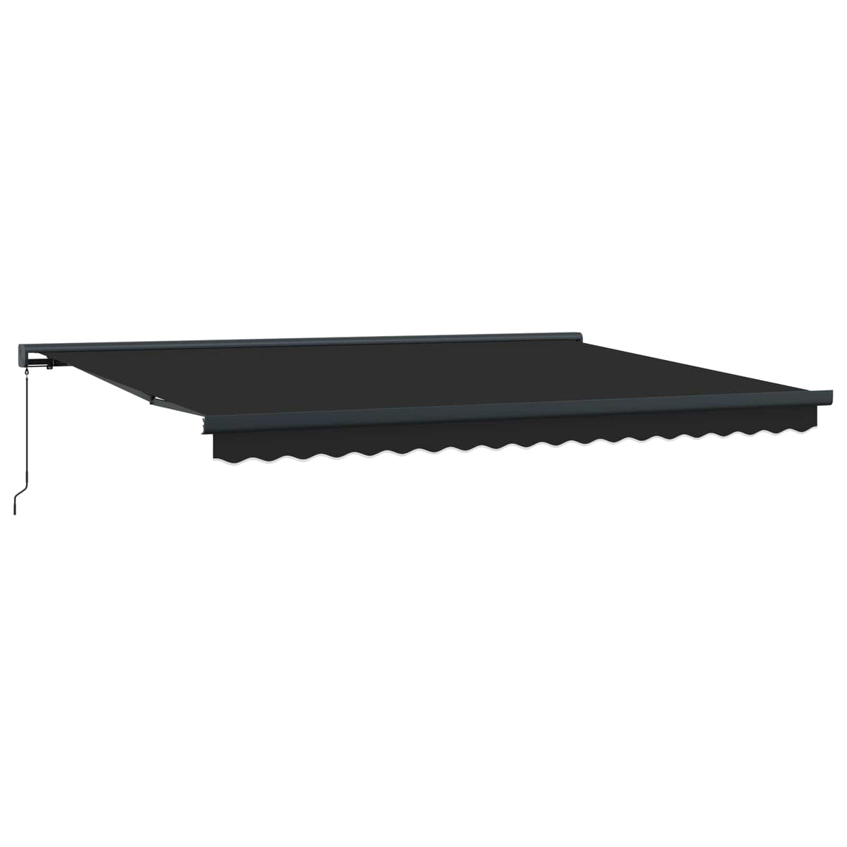 Behúzható napellenző Antracit és szürke 400 × 300 cm