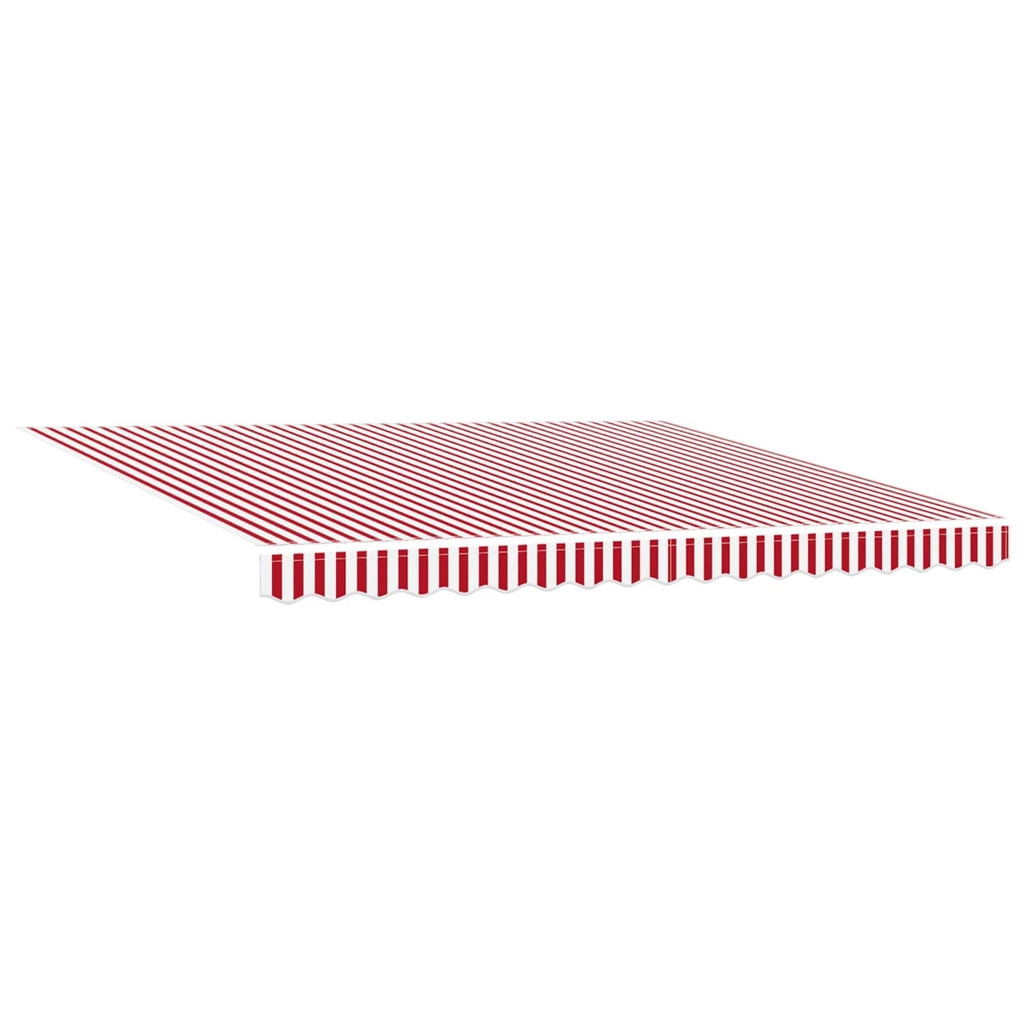Behúzható napellenző Piros és Fehér 400 × 300 cm