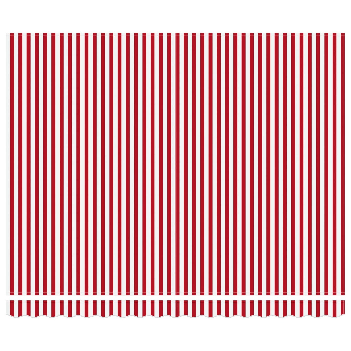 Behúzható napellenző Piros és Fehér 400 × 300 cm