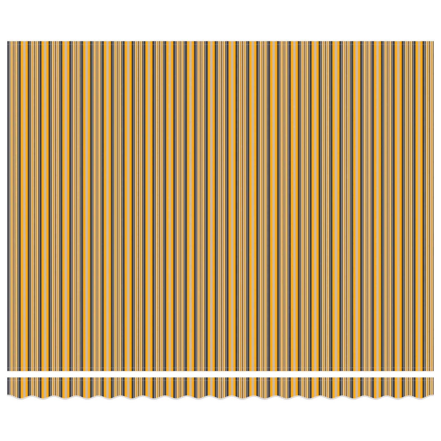 Behúzható napellenző Sárga és Szürke 400 × 300 cm