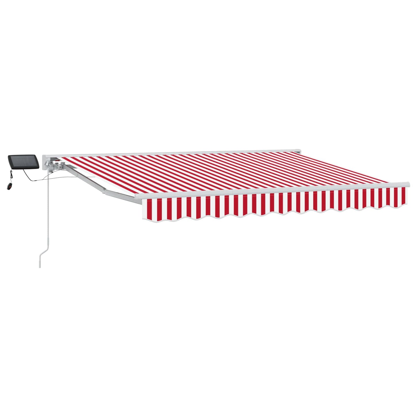 Kézi napellenző keret LED világítással Piros és Fehér 3 x 2,5 m
