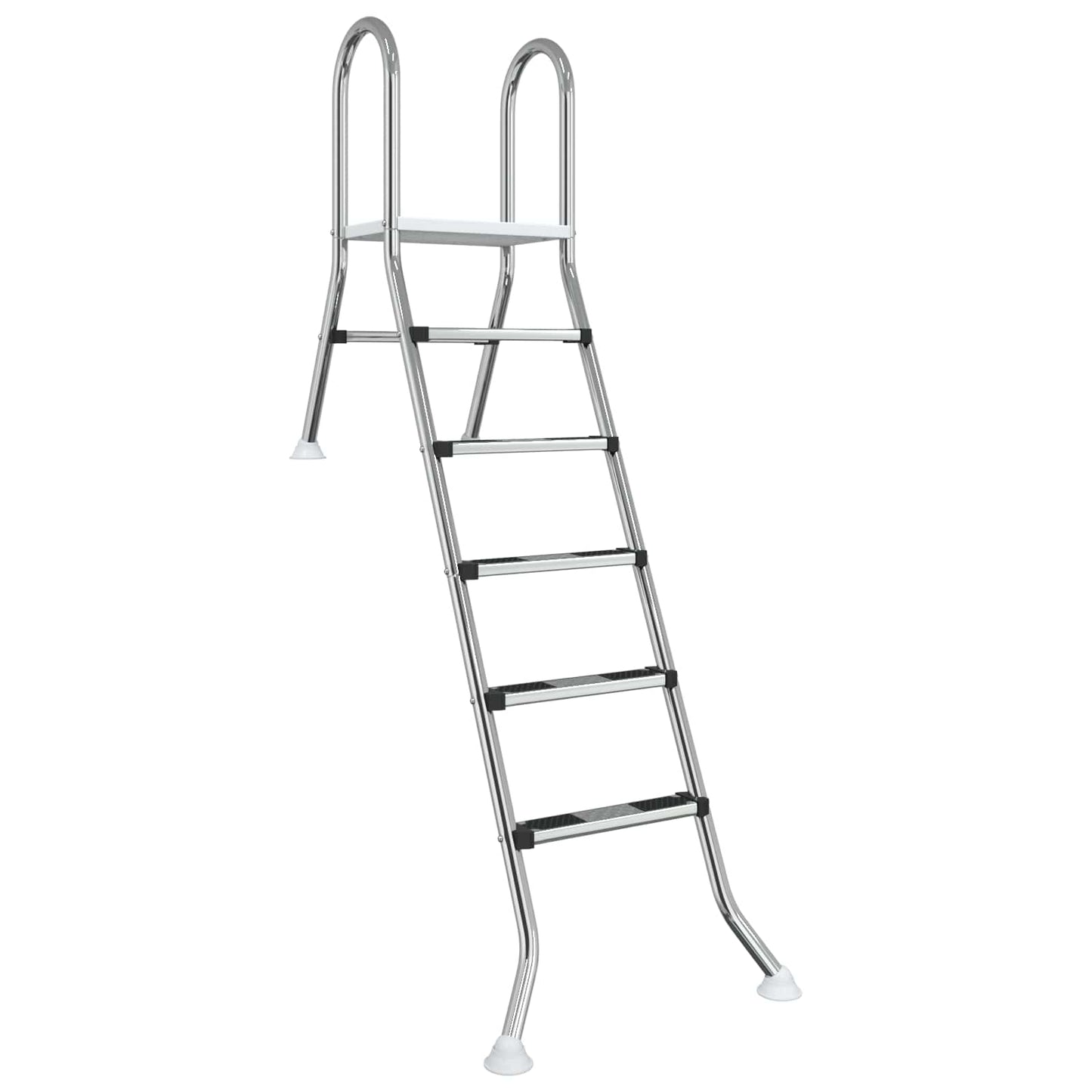 Részben földbe süllyesztett medencelétra 222 x 128 cm 5-lépcsős