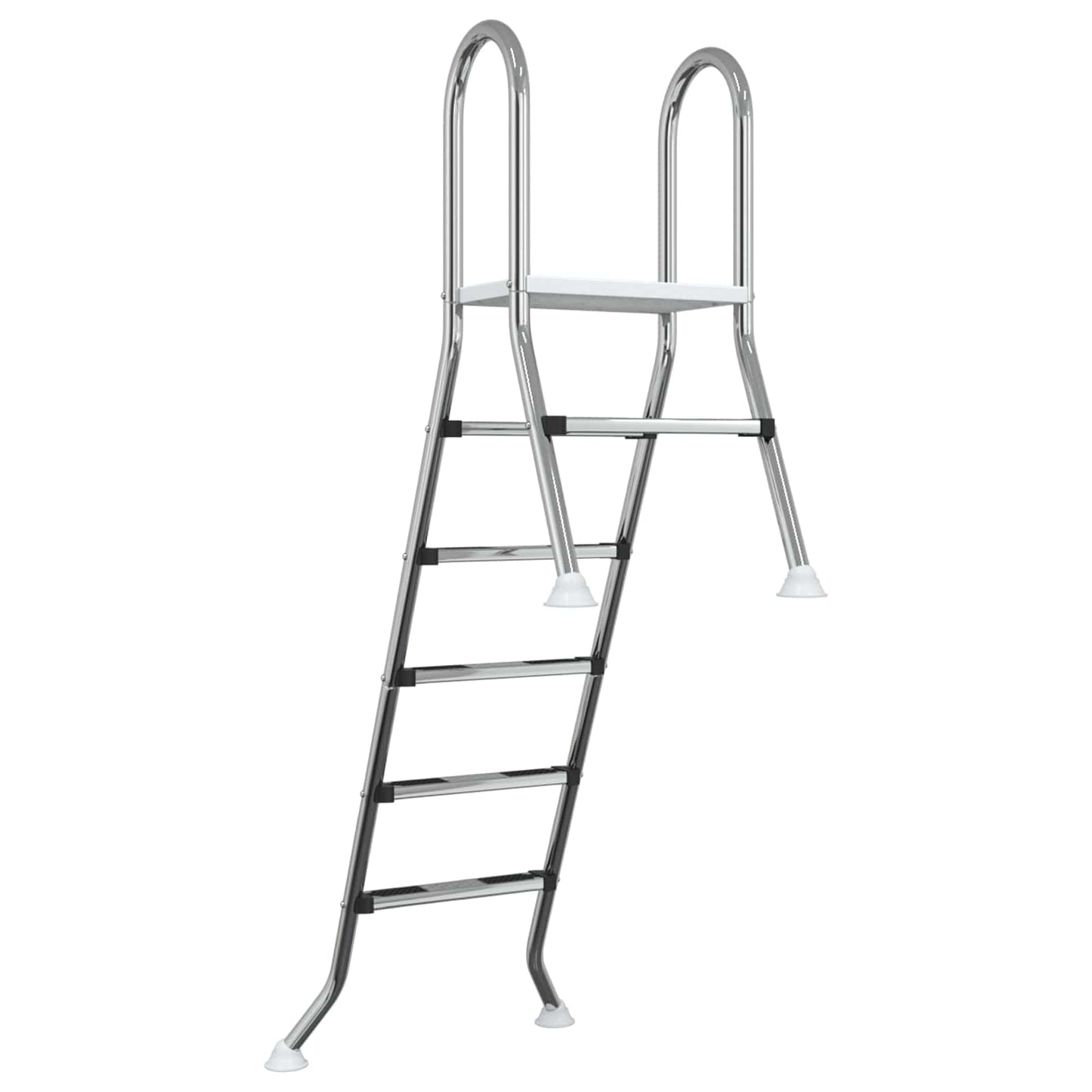 Részben földbe süllyesztett medencelétra 222 x 128 cm 5-lépcsős