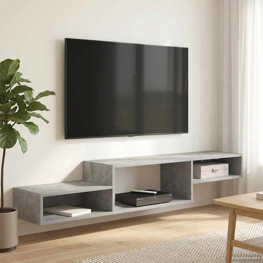 Falsítható TV Szekrény Falra szerelhető Betonszürke