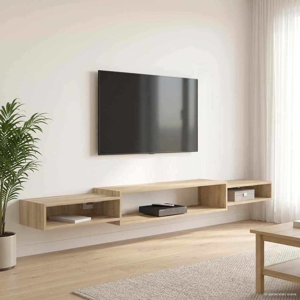 Falsítható TV Szekrény Falra szerelhető Sonoma Tölgy