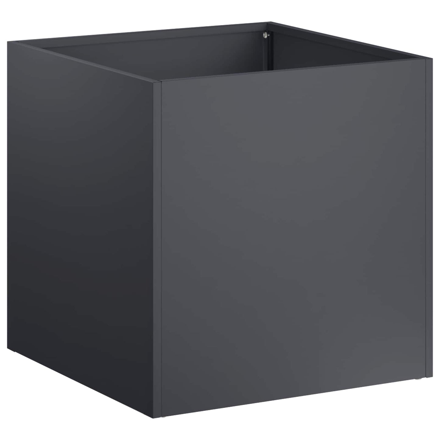 Kerti cserép 2 db Antracitszürke 35 x 35 x 35 cm
