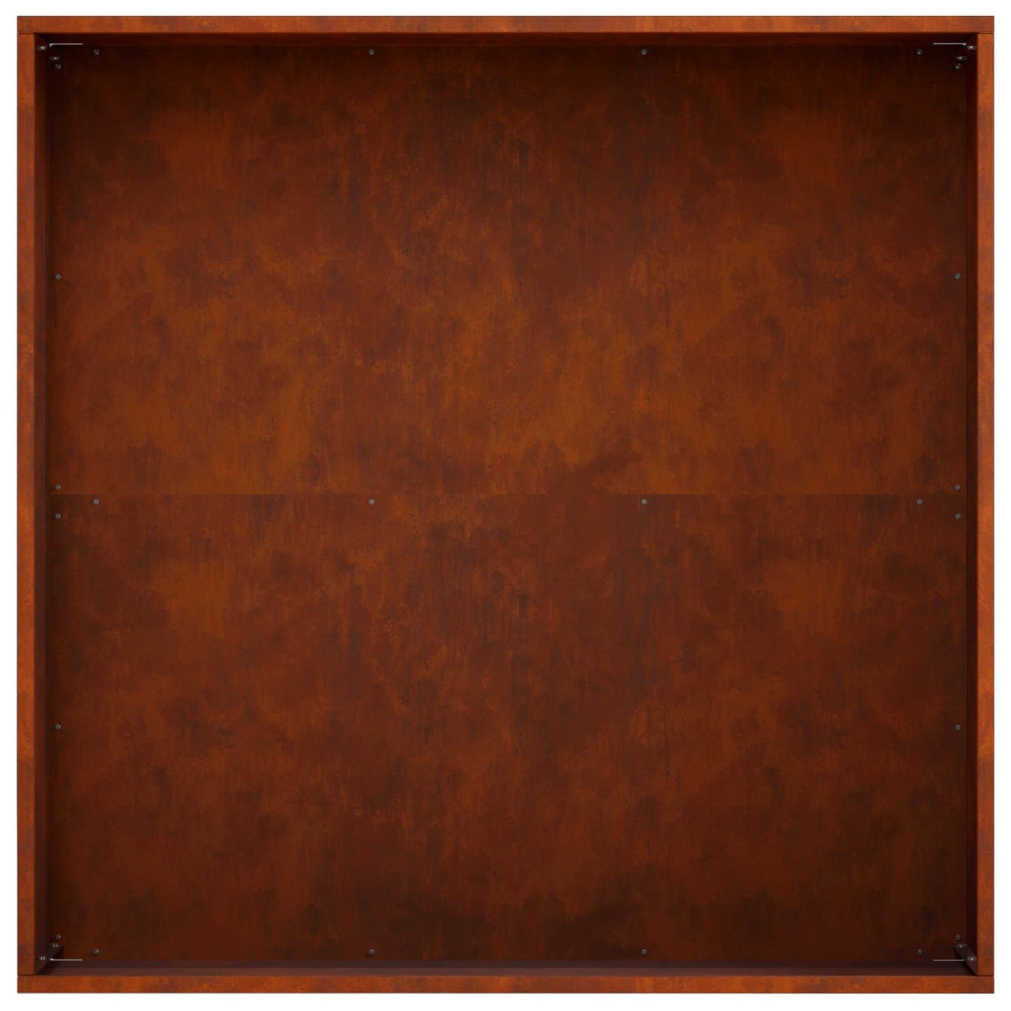 Kerti cserép Rozsdás 60 x 60 x 20 cm Időjárásálló Acél