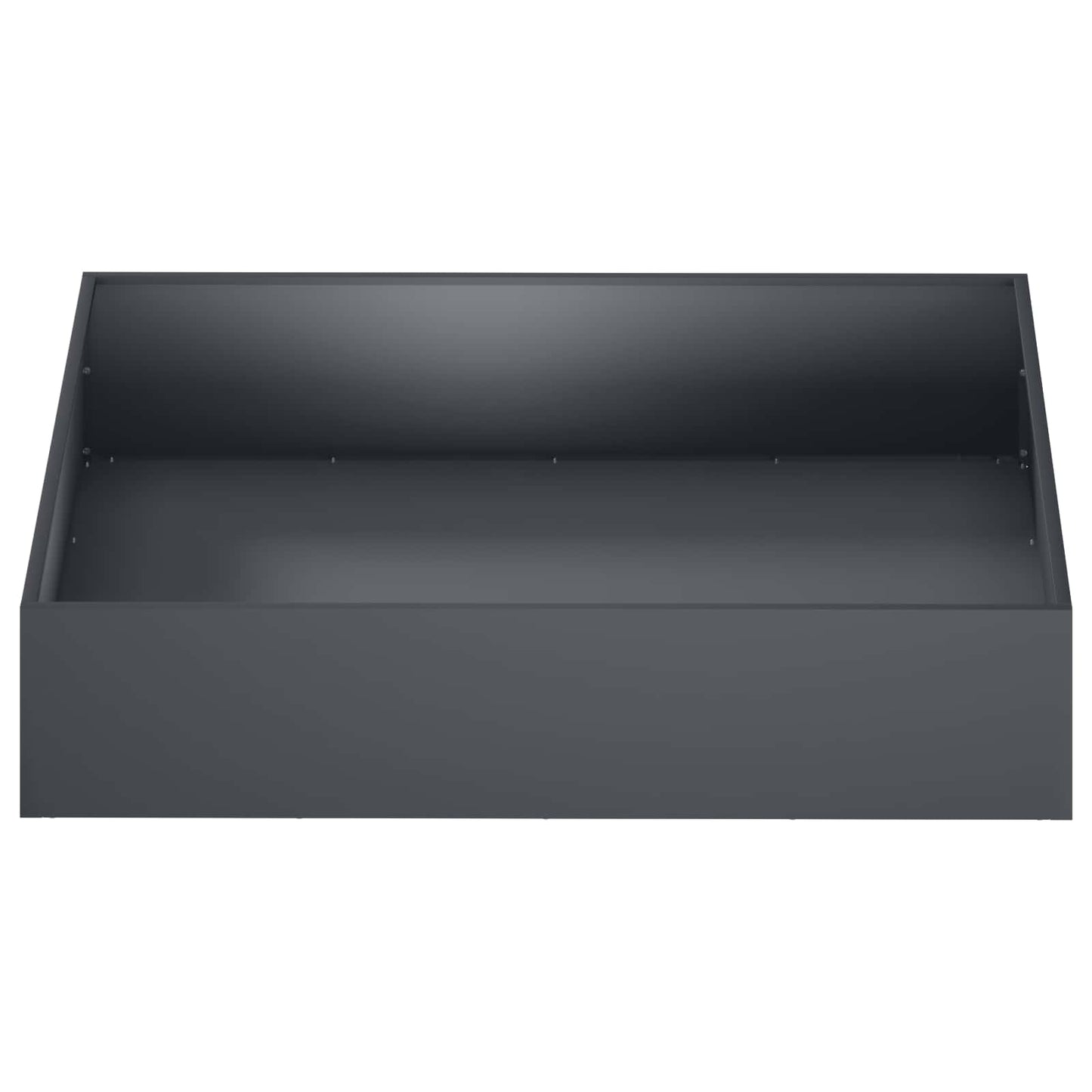 Kerti cserép 2 db Antracitszürke 80 x 80 x 20 cm