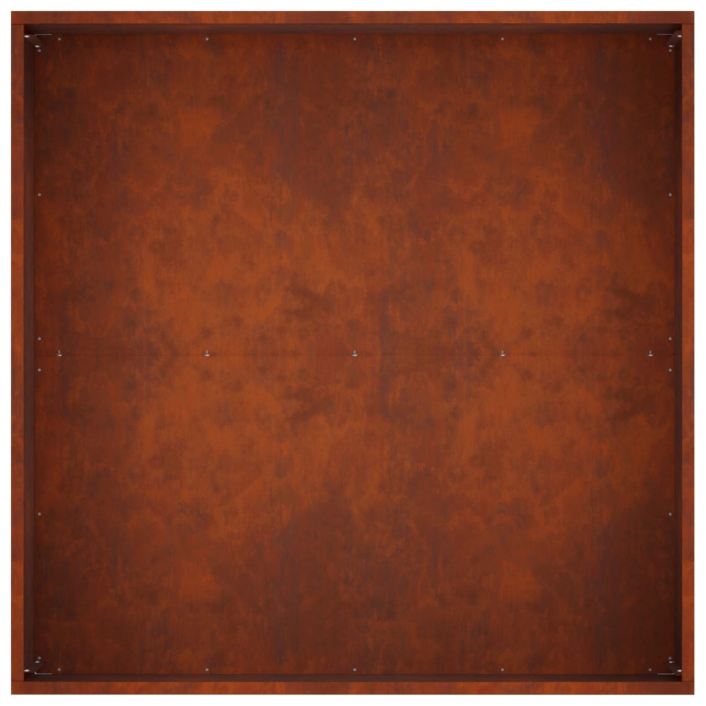 Kerti cserép 2 db Rozsdás 60 x 60 x 40 cm Időjárásálló Acél