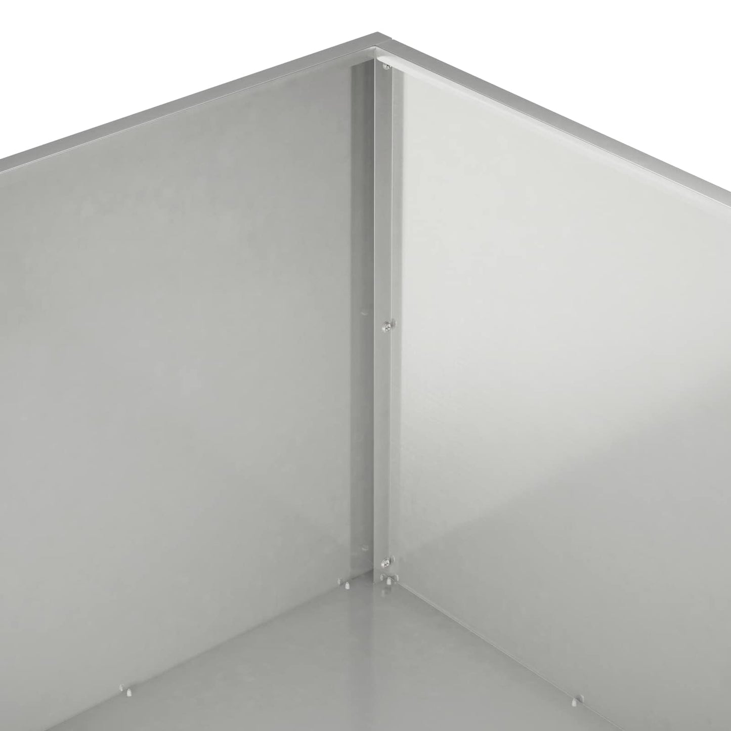 Kerti cserép 2 db Ezüst 80 x 80 x 40 cm Rozsdamentes Acél