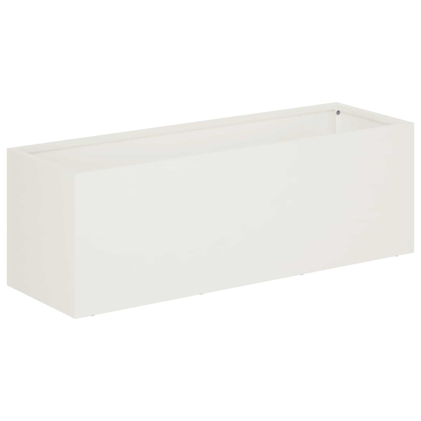 Kerti cserép Fehér 40 x 20 x 20 cm Hidegen hengerelt acél