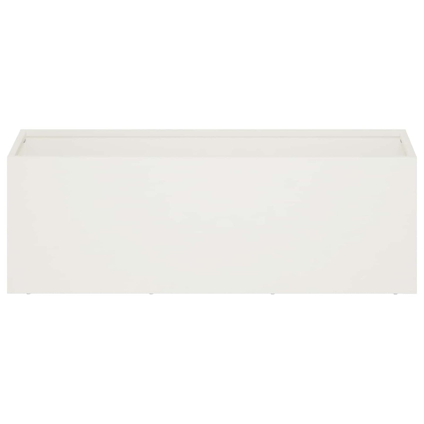 Kerti cserép Fehér 40 x 20 x 20 cm Hidegen hengerelt acél