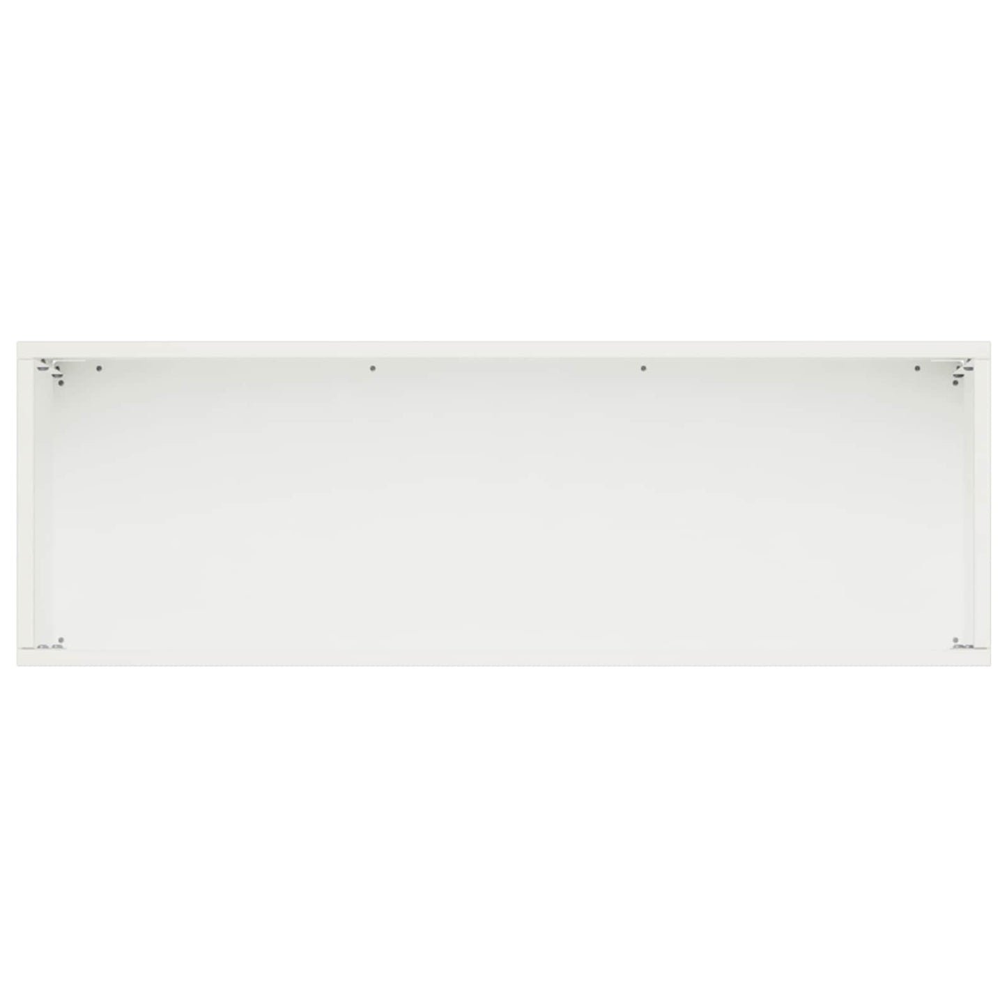 Kerti cserép 2 db Fehér 40 x 20 x 20 cm Hidegen hengerelt acél