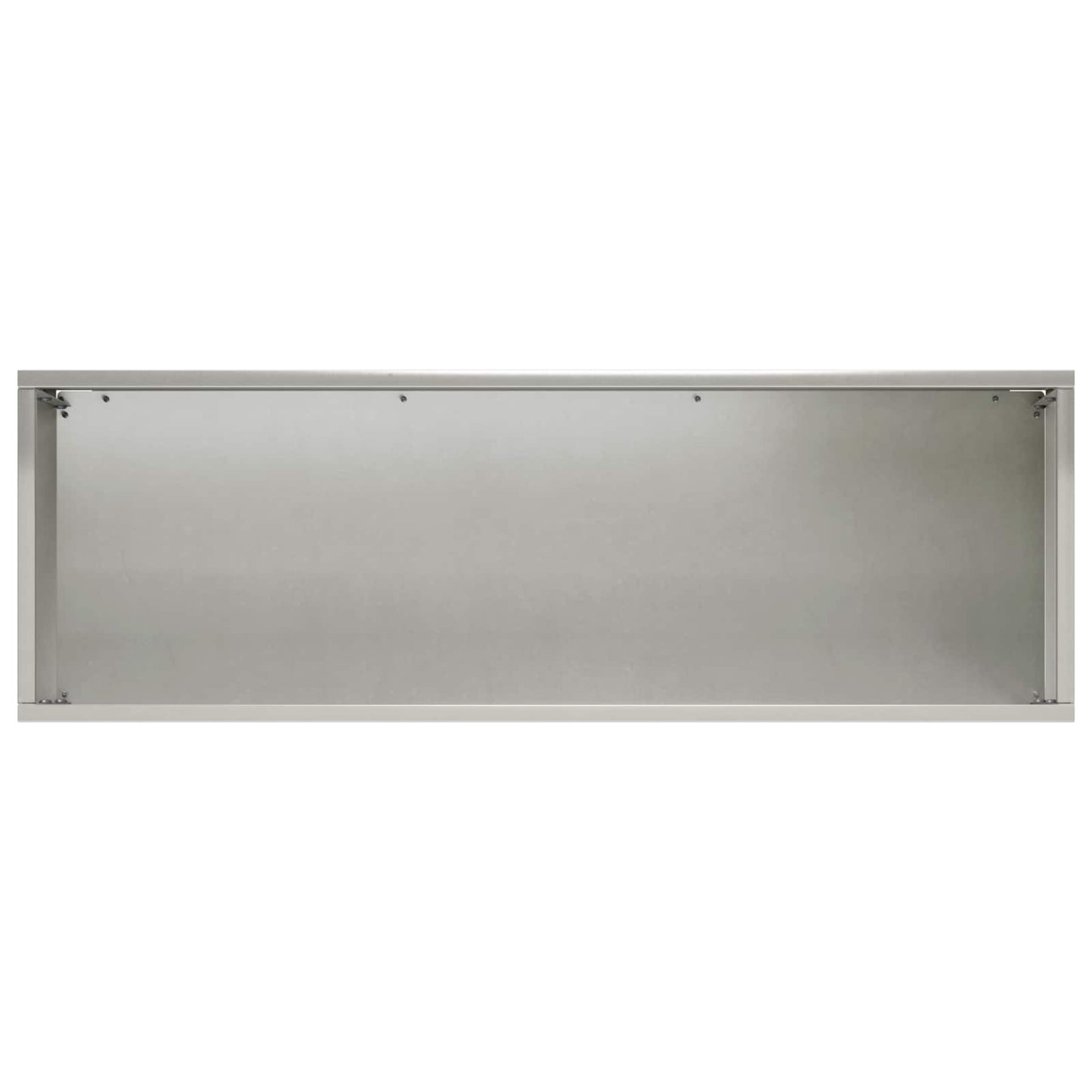 Kerti cserép 2 db Ezüst 40 x 20 x 20 cm Rozsdamentes Acél