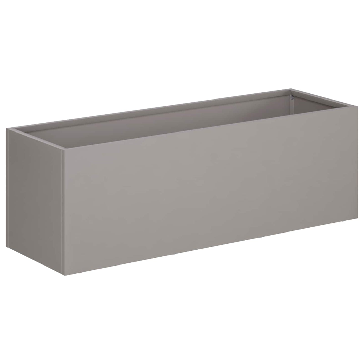 Kerti cserép 2 db Rozsdás 40 x 20 x 20 cm Időjárásálló Acél