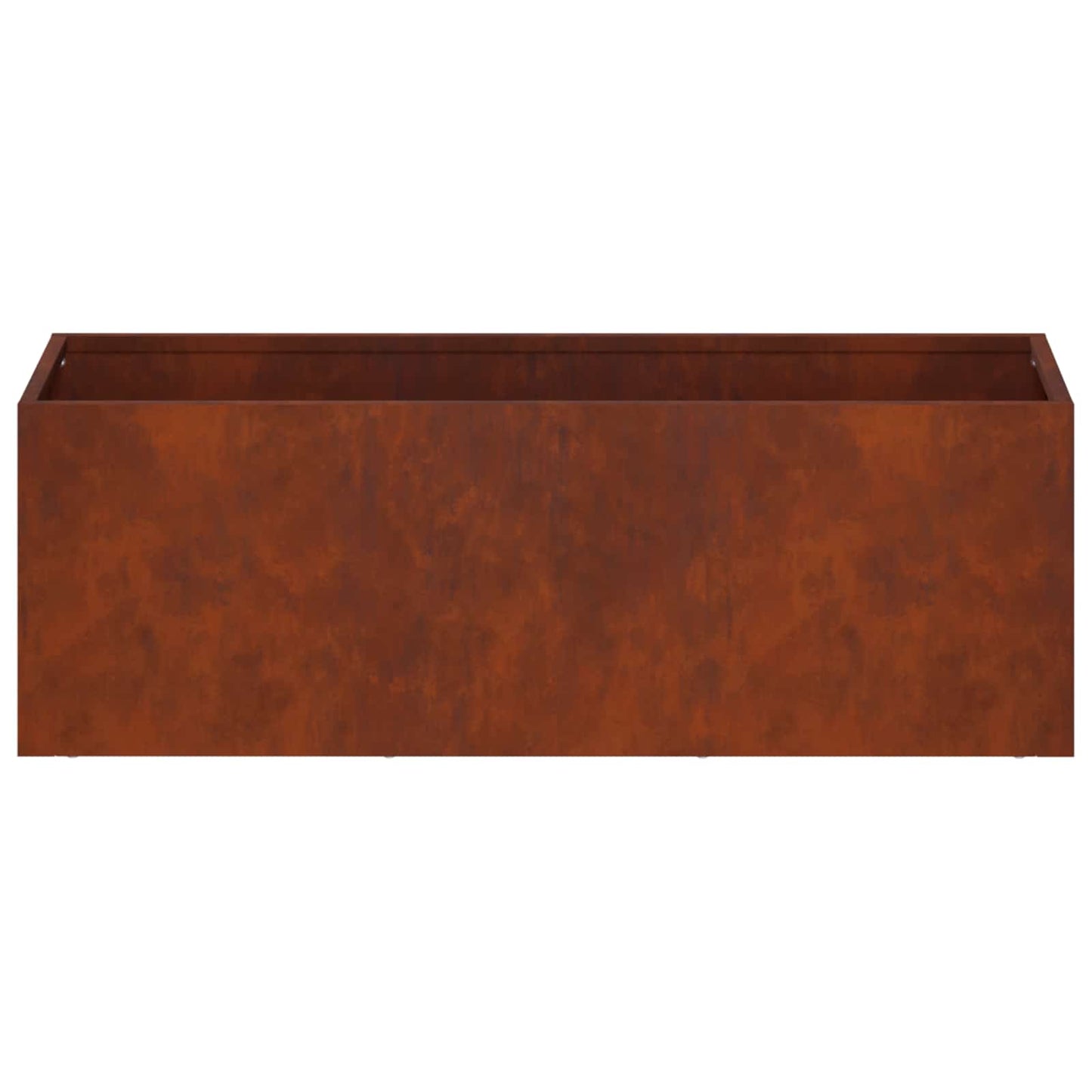Kerti cserép 2 db Rozsdás 60 x 20 x 20 cm Időjárásálló Acél