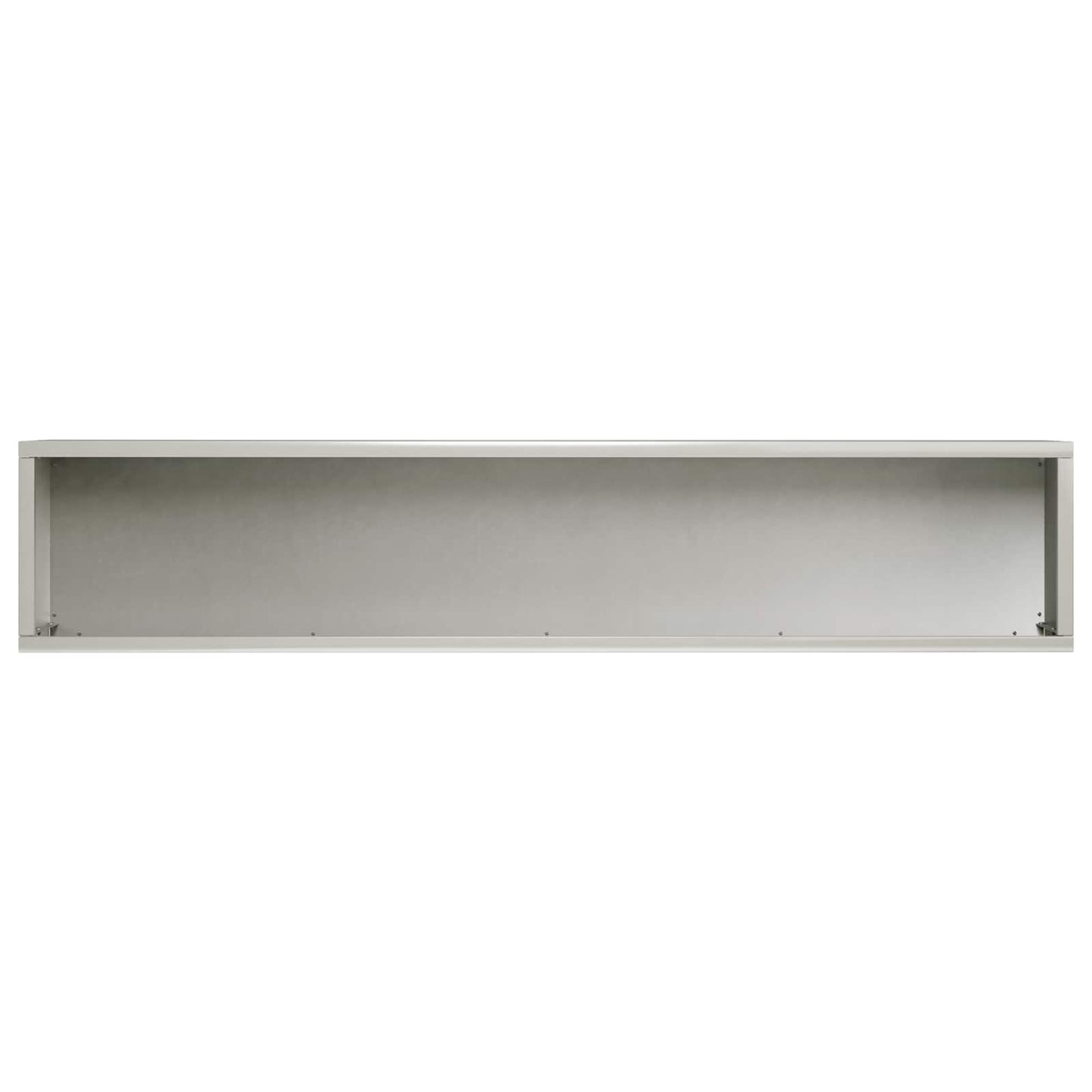 Kerti cserép 2 db Ezüst 80 x 20 x 20 cm Rozsdamentes Acél